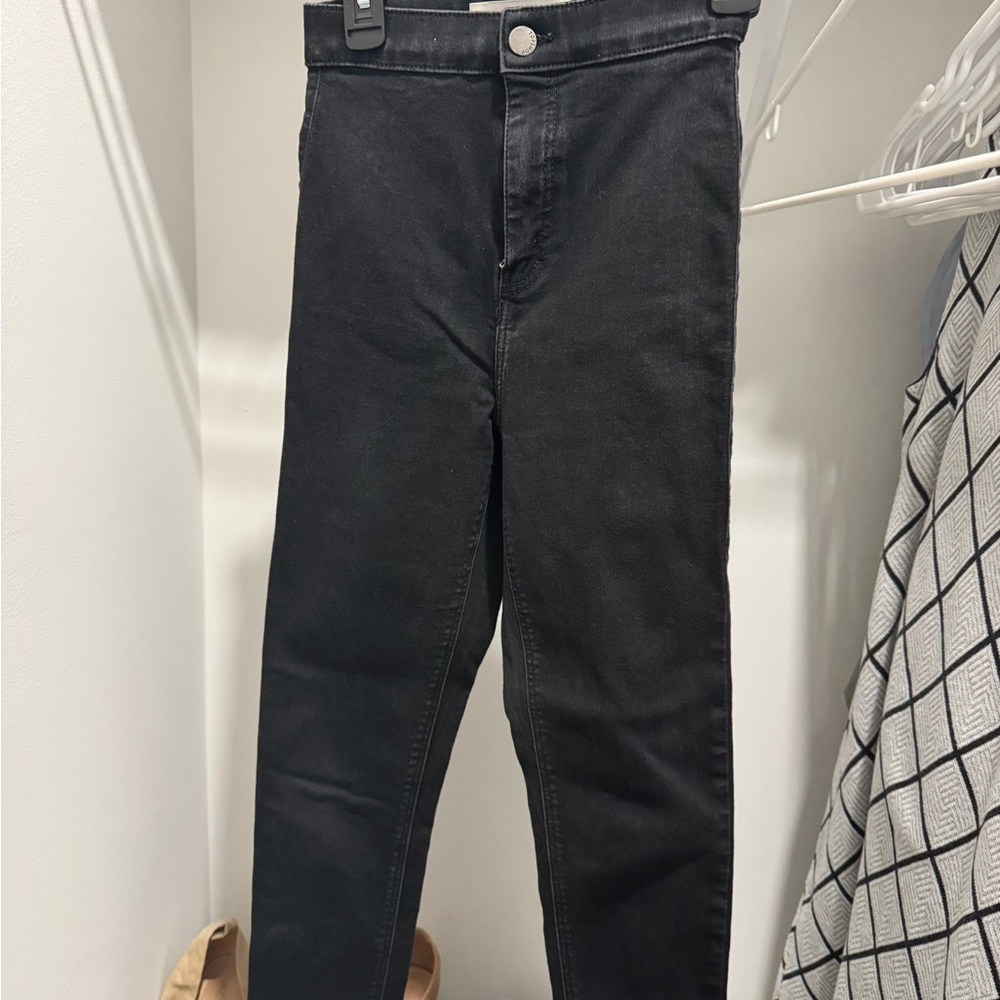 Topshop Black Joni Jeans